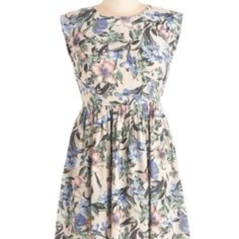 Mod cloth floral pattern sleeveless dress size 3x